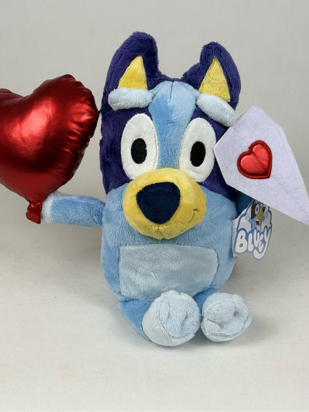 Bluey Valentine’s Day Plush Heart Balloon Card Dan Dee Stuffed Animal w/ Tag